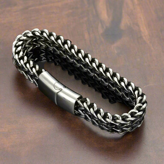 Braided Stainless Steel Men's Bracelet